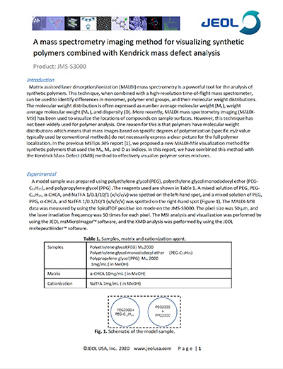 MS imaging for visualizing synthetic polymers combined with KMD - MSTips 306